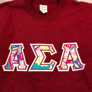 Alpha Sigma Alpha crewneck bolds